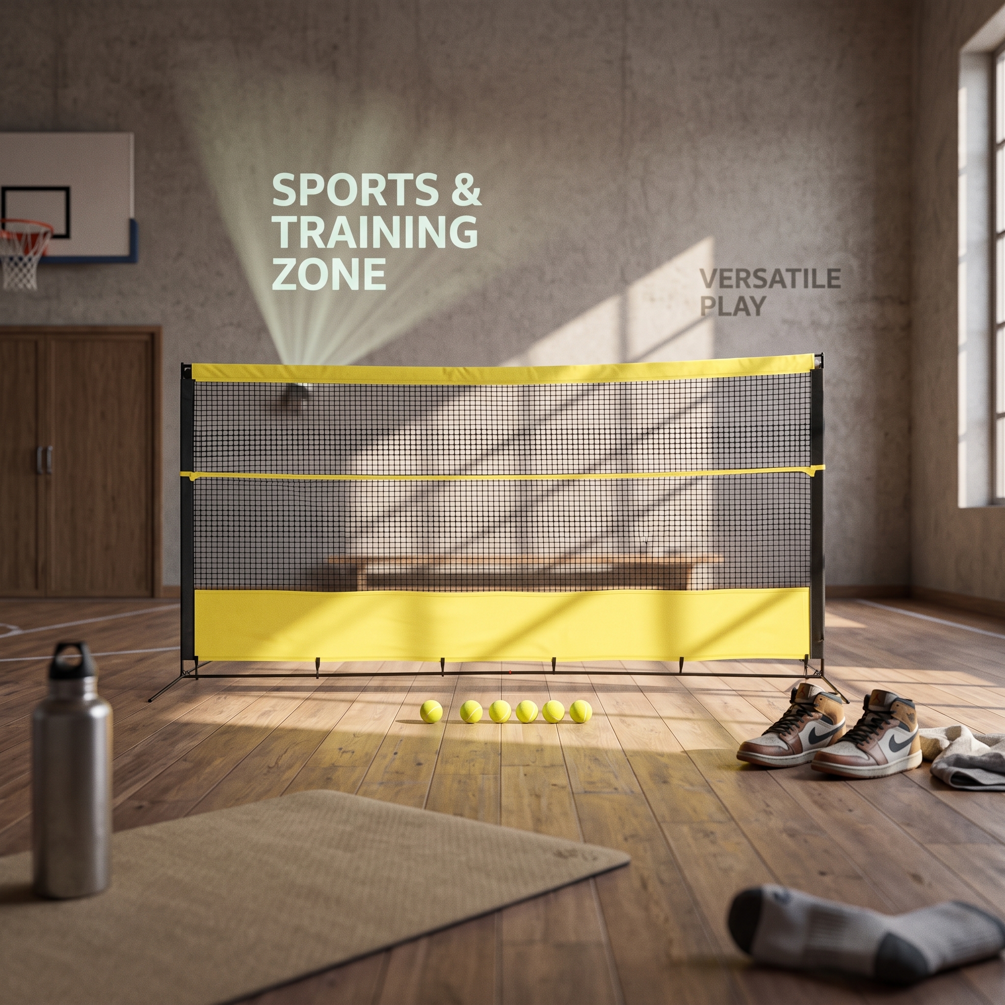 Outdoor Sports Net - Tennis Rebound Net with Bag Heavy