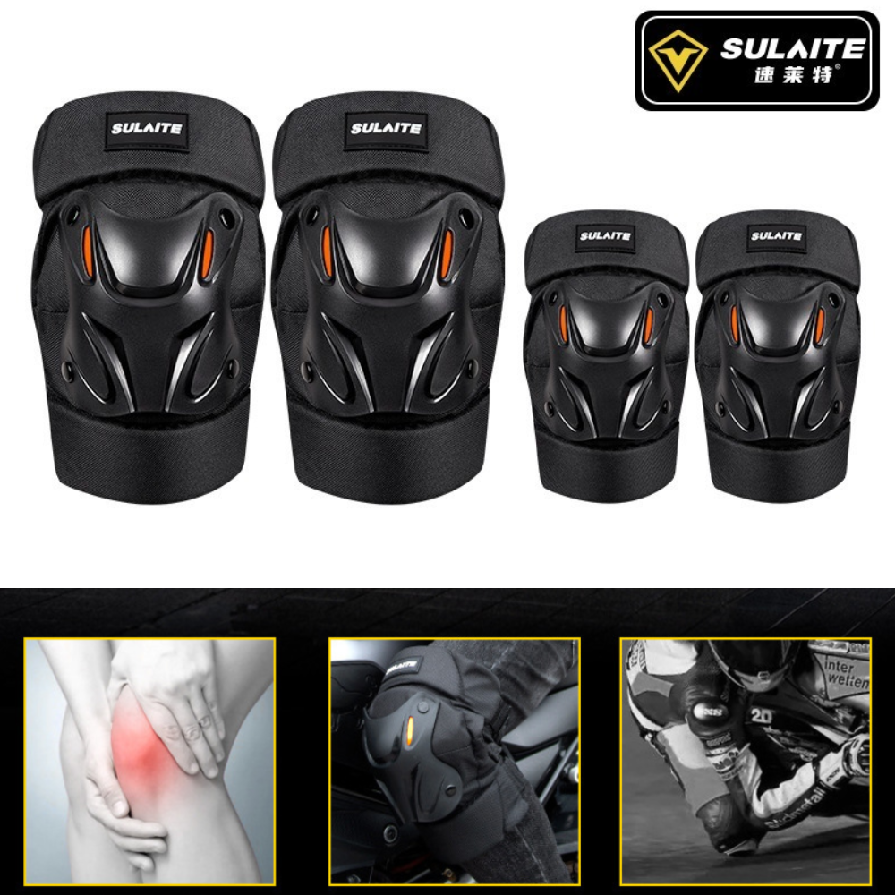 A pair of motorcycle knee pads - Mtb Elbow Pad review and price