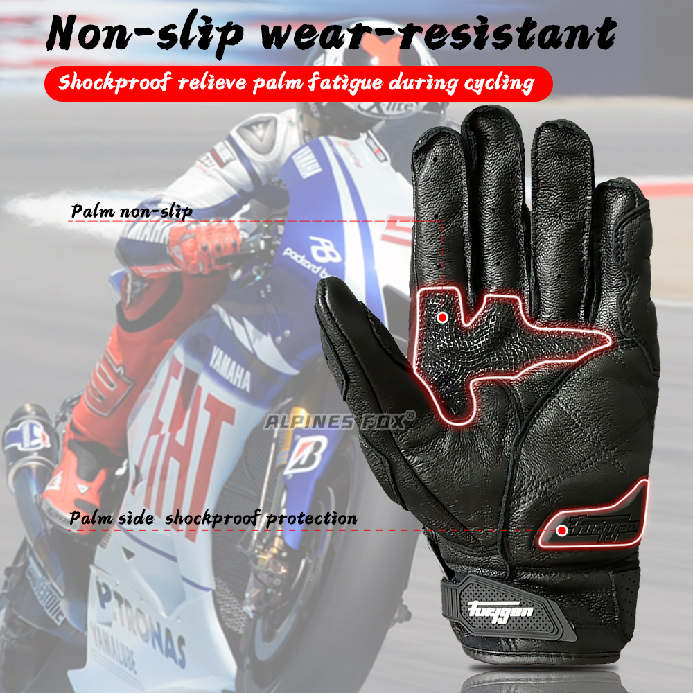 AFS 6 Motorcycle Leather Glove - Horse Riding Glove review and price