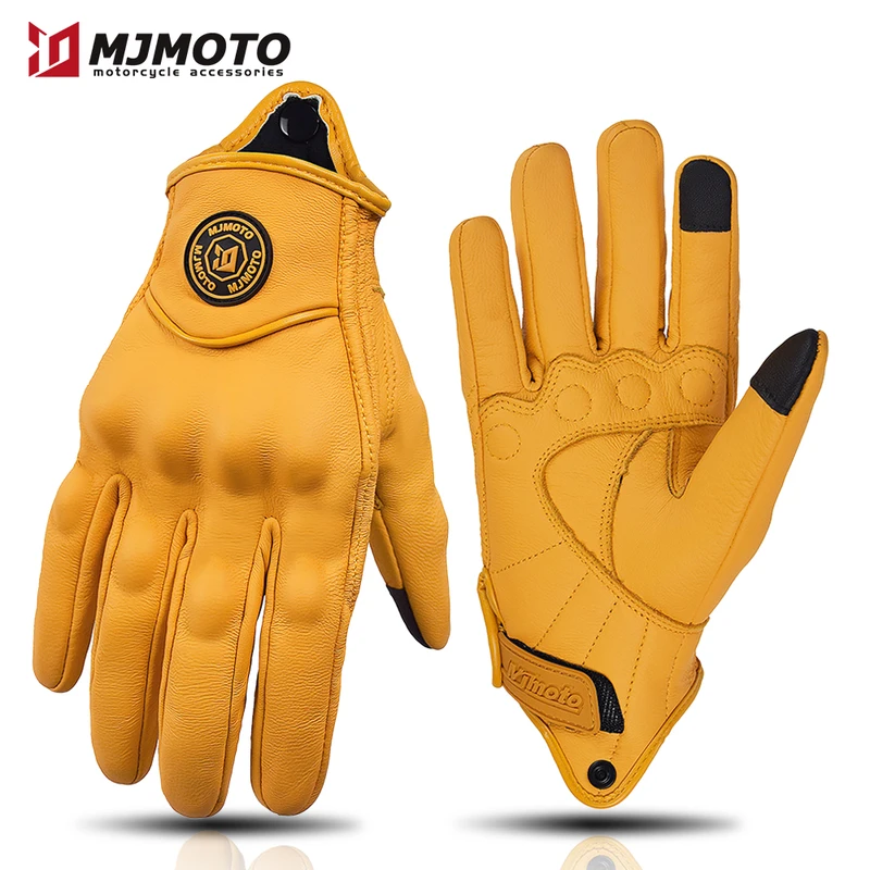 MJMOTO New Yellow Retro Motorc - Horse Riding Glove review and price