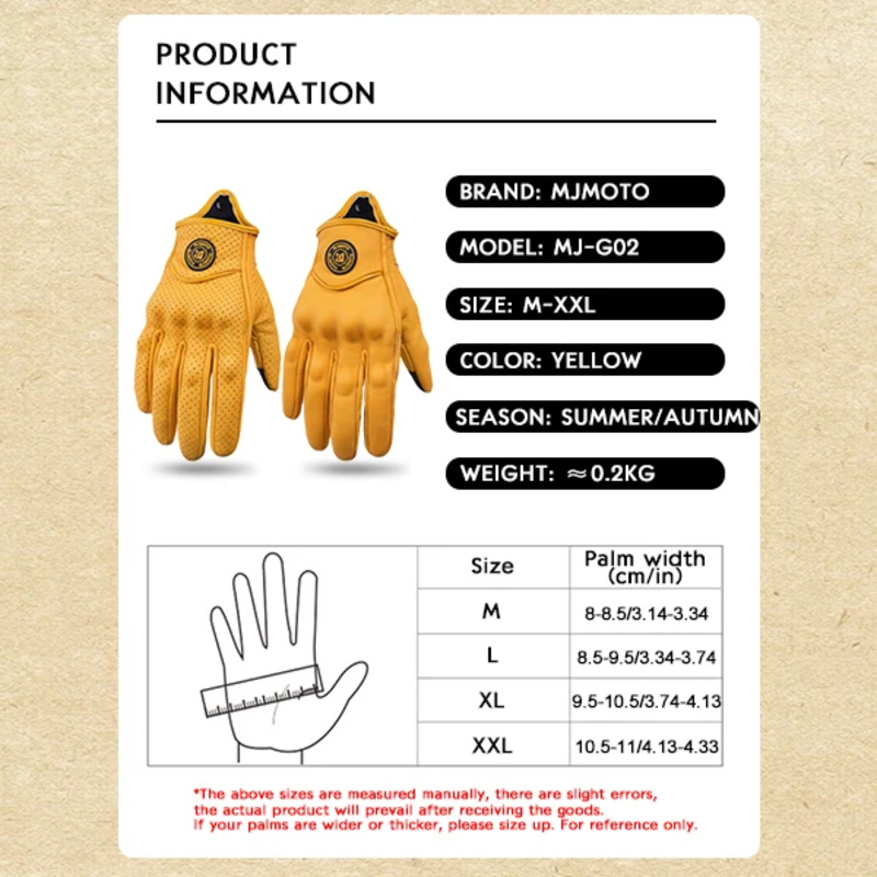 MJMOTO New Yellow Retro Motorc - Horse Riding Glove review and price